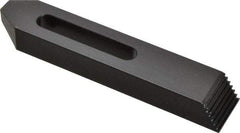 Gibraltar - M6, M8 & M10mm Stud, Steel, Plain Strap Clamp - 56mm Travel, 152mm OAL x 29mm Wide x 19mm High, Black Oxide Finish, Tapered Nose - Exact Tool & Supply