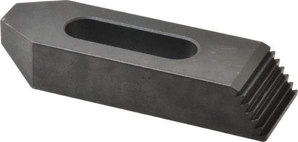 Gibraltar - M12mm Stud, Steel, Plain Strap Clamp - 33mm Travel, 102mm OAL x 32mm Wide x 16mm High, Black Oxide Finish, Tapered Nose - Exact Tool & Supply