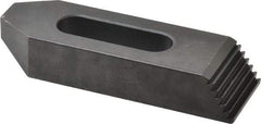 Gibraltar - M12mm Stud, Steel, Plain Strap Clamp - 33mm Travel, 102mm OAL x 32mm Wide x 16mm High, Black Oxide Finish, Tapered Nose - Exact Tool & Supply