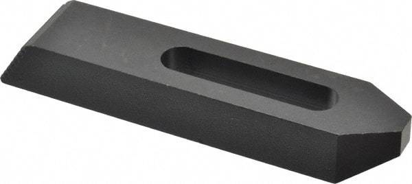 Gibraltar - M12mm Stud, Steel, Plain Strap Clamp - 52mm Travel, 152mm OAL x 32mm Wide x 19mm High, Black Oxide Finish, Tapered Nose - Exact Tool & Supply