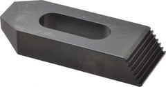 Gibraltar - M16mm Stud, Steel, Plain Strap Clamp - 30mm Travel, 102mm OAL x 38mm Wide x 19mm High, Black Oxide Finish, Tapered Nose - Exact Tool & Supply