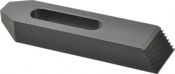 Gibraltar - M16mm Stud, Steel, Plain Strap Clamp - 49mm Travel, 152mm OAL x 38mm Wide x 22mm High, Black Oxide Finish, Tapered Nose - Exact Tool & Supply