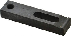 Gibraltar - 1/4" Stud, Medium Carbon Steel, Strap Clamp - 1/2" Travel, 2-1/2" OAL x 5/8" Wide x 3/8" High, Black Oxide Finish, Radius Nose - Exact Tool & Supply