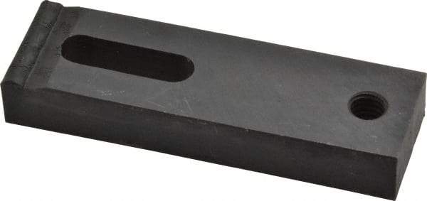 Gibraltar - 5/16" Stud, Medium Carbon Steel, Strap Clamp - 13/16" Travel, 3-1/4" OAL x 1" Wide x 1/2" High, Black Oxide Finish, Radius Nose - Exact Tool & Supply