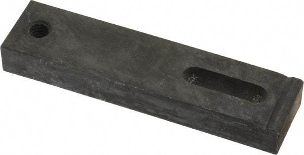 Gibraltar - 5/16" Stud, Medium Carbon Steel, Strap Clamp - 7/8" Travel, 4" OAL x 1" Wide x 1/2" High, Black Oxide Finish, Radius Nose - Exact Tool & Supply