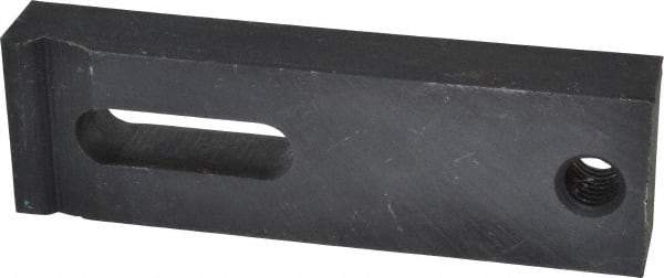 Gibraltar - 3/8" Stud, Medium Carbon Steel, Strap Clamp - 1" Travel, 4" OAL x 1-1/4" Wide x 5/8" High, Black Oxide Finish, Radius Nose - Exact Tool & Supply