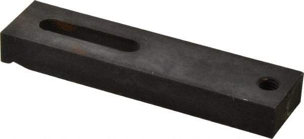 Gibraltar - 3/8" Stud, Medium Carbon Steel, Strap Clamp - 1-1/2" Travel, 5" OAL x 1-1/4" Wide x 5/8" High, Black Oxide Finish, Radius Nose - Exact Tool & Supply