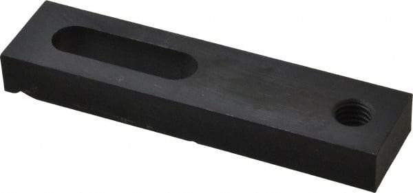 Gibraltar - 1/2" Stud, Medium Carbon Steel, Strap Clamp - 1-1/2" Travel, 5" OAL x 1-1/4" Wide x 5/8" High, Black Oxide Finish, Radius Nose - Exact Tool & Supply