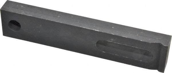 Gibraltar - 1/2" Stud, Medium Carbon Steel, Strap Clamp - 1-1/2" Travel, 6" OAL x 1-1/4" Wide x 5/8" High, Black Oxide Finish, Radius Nose - Exact Tool & Supply