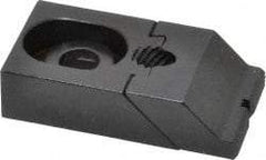 Gibraltar - 2-5/16" OAL x 1-1/4" Overall Width, Low Grip Nose, Steel Manual Edge Clamp - Black Oxide Coating, 5/8" High, 3/8" Socket Cap Screw Slot, 3/8" Travel - Exact Tool & Supply