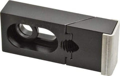 Gibraltar - 3-5/16" OAL x 1-1/2" Overall Width, Standard Grip Nose, Steel Manual Edge Clamp - Black Oxide Coating, 3/4" High, 1/2" Socket Cap Screw Slot, 3/4" Travel - Exact Tool & Supply