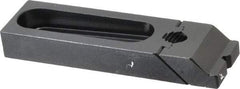 Gibraltar - 5-3/16" OAL x 1-1/2" Overall Width, Low Grip Nose, Steel Manual Edge Clamp - Black Oxide Coating, 3/4" High, 1/2" Socket Cap Screw Slot, 2-1/2" Travel - Exact Tool & Supply