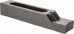 Gibraltar - 7-1/8" OAL x 1-1/2" Overall Width, Standard Grip Nose, Steel Manual Edge Clamp - Black Oxide Coating, 1-1/4" High, 1/2" Socket Cap Screw Slot, 3-5/16" Travel - Exact Tool & Supply