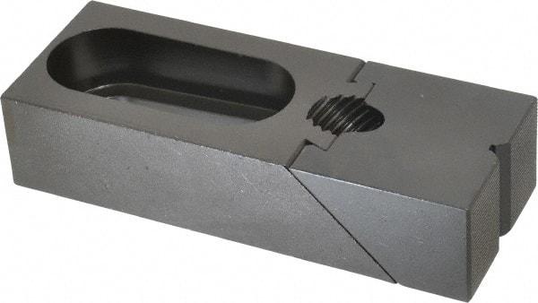 Gibraltar - 6-7/16" OAL x 2-1/2" Overall Width, High Grip Nose, Steel Manual Edge Clamp - Black Oxide Coating, 1-1/2" High, 7/8" Socket Cap Screw Slot, 2" Travel - Exact Tool & Supply