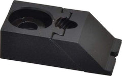 Gibraltar - 1-7/8" OAL x 1" Overall Width, Low Grip Nose, Steel Manual Edge Clamp - Black Oxide Coating, 5/8" High, 5/16" Socket Cap Screw Slot, 1/4" Travel - Exact Tool & Supply