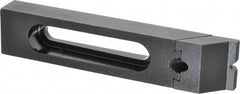 Gibraltar - 7-1/4" OAL x 1-1/2" Overall Width, Low Grip Nose, Steel Manual Edge Clamp - Black Oxide Coating, 7/8" High, 1/2" Socket Cap Screw Slot, 3" Travel - Exact Tool & Supply