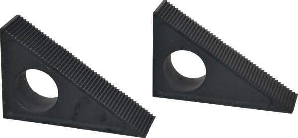 Gibraltar - 2 Piece, 3-1/2 to 9" Height Adjustment, Steel Step Block - 1/16" Step Depth, 1/8" Step Elevation, 1-1/2" Width, 5-21/64" Base Depth, 3-7/16" Height - Exact Tool & Supply