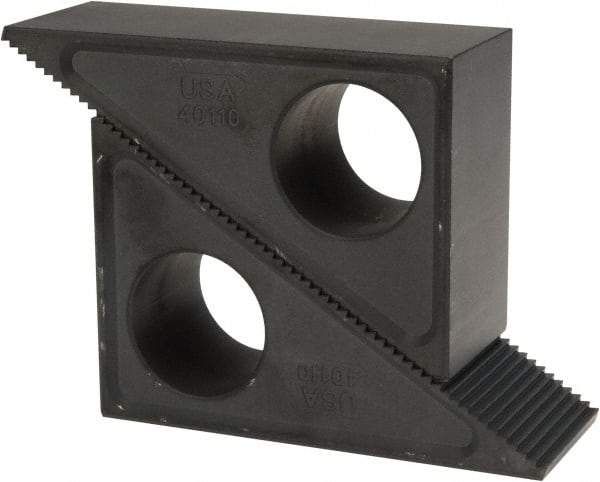 Gibraltar - 2 Piece, 3-1/2 to 9" Height Adjustment, Steel Step Block - 1/16" Step Depth, 1/8" Step Elevation, 2" Width, 5-21/64" Base Depth, 3-7/16" Height - Exact Tool & Supply