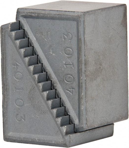 Gibraltar - 2 Piece, 29 to 64mm Height Adjustment, Steel Step Block - 1/16" Step Depth, 1/8" Step Elevation, 25mm Width, 1-39/64" Base Depth, 1-1/16" Height - Exact Tool & Supply