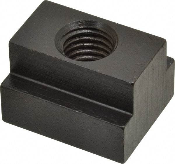 Gibraltar - 5/8-11 Blind Tapped T Slot Nut - 13/16" Slot Width, 1-1/4 x 9/16" Base Width x Height, 1-1/2 x 1" OAL x Height - Exact Tool & Supply
