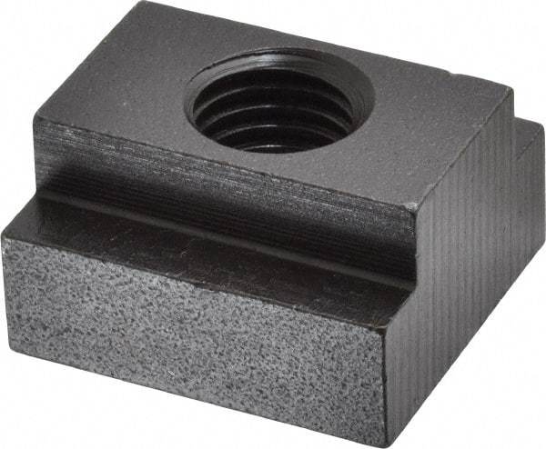 Gibraltar - 3/4-10 Blind Tapped T Slot Nut - 1" Slot Width, 1-5/8 x 5/8" Base Width x Height, 1-3/4 x 1" OAL x Height - Exact Tool & Supply