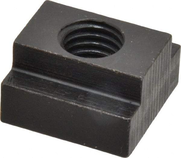 Gibraltar - 5/8-11 Tapped Through T Slot Nut - 3/4" Slot Width, 1-1/4 x 15/32" Base Width x Height, 1-1/4 x 3/4" OAL x Height - Exact Tool & Supply