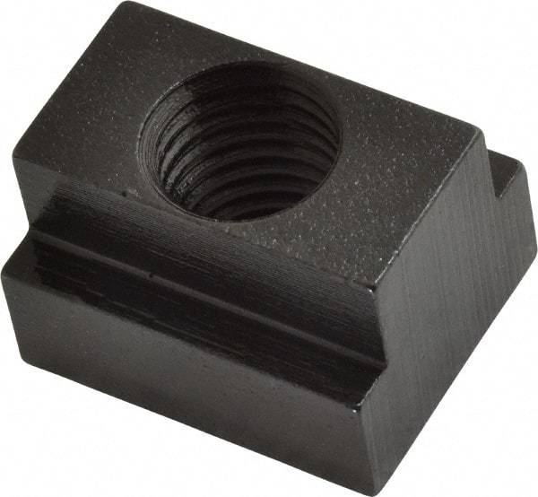 Gibraltar - 3/4-10 Tapped Through T Slot Nut - 13/16" Slot Width, 1-1/4 x 9/16" Base Width x Height, 1-1/2 x 1" OAL x Height - Exact Tool & Supply
