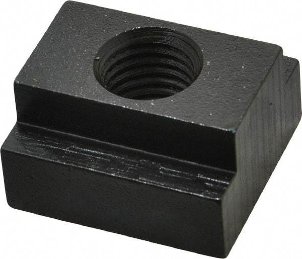 Gibraltar - 3/4-10 Tapped Through T Slot Nut - 1" Slot Width, 1-5/8 x 5/8" Base Width x Height, 1-3/4 x 1" OAL x Height - Exact Tool & Supply