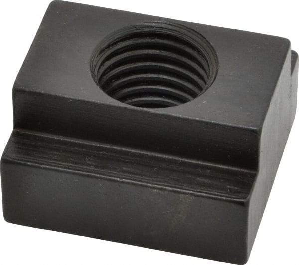 Gibraltar - 7/8-9 Tapped Through T Slot Nut - 1" Slot Width, 1-5/8 x 5/8" Base Width x Height, 1-3/4 x 1" OAL x Height - Exact Tool & Supply