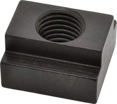 Gibraltar - 7/8-9 Tapped Through T Slot Nut - 1" Slot Width, 1-5/8 x 5/8" Base Width x Height, 1-3/4 x 1" OAL x Height - Exact Tool & Supply