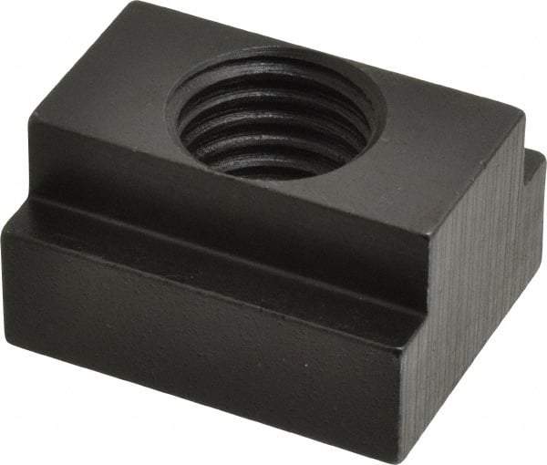 Gibraltar - 1-8 Tapped Through T Slot Nut - 1-1/16" Slot Width, 1-5/8 x 11/16" Base Width x Height, 2 x 1-1/8" OAL x Height - Exact Tool & Supply