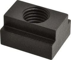 Gibraltar - 1-8 Tapped Through T Slot Nut - 1-1/16" Slot Width, 1-5/8 x 11/16" Base Width x Height, 2 x 1-1/8" OAL x Height - Exact Tool & Supply