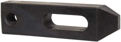 Gibraltar - 17/32" Stud, Carbon Steel, Strap Clamp - 1-1/4" Travel, 4-1/2" OAL x 1-1/4" Wide x 3/4" High, Black Oxide Finish, Tapered Nose - Exact Tool & Supply