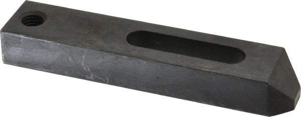 Gibraltar - 17/32" Stud, Carbon Steel, Strap Clamp - 2" Travel, 6" OAL x 1-1/4" Wide x 7/8" High, Black Oxide Finish, Tapered Nose - Exact Tool & Supply