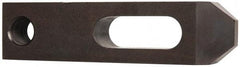 Gibraltar - 25/32" Stud, Carbon Steel, Strap Clamp - 1-1/2" Travel, 6" OAL x 1-1/2" Wide x 1" High, Black Oxide Finish, Tapered Nose - Exact Tool & Supply