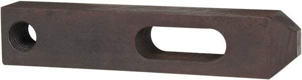 Gibraltar - 1-1/16" Stud, Carbon Steel, Strap Clamp - 2" Travel, 10" OAL x 2" Wide x 1-1/2" High, Black Oxide Finish, Tapered Nose - Exact Tool & Supply