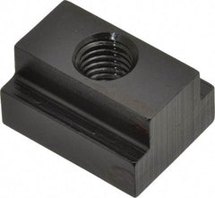 Gibraltar - M10x1.50 Blind Tapped T Slot Nut - 9/16" Slot Width, 22 x 9mm Base Width x Height, 29 x 16mm OAL x Height - Exact Tool & Supply