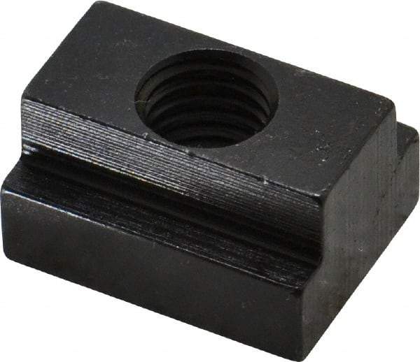 Gibraltar - M12x1.75 Blind Tapped T Slot Nut - 9/16" Slot Width, 22 x 9mm Base Width x Height, 29 x 16mm OAL x Height - Exact Tool & Supply