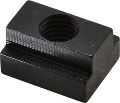 Gibraltar - M12x1.75 Blind Tapped T Slot Nut - 9/16" Slot Width, 22 x 9mm Base Width x Height, 29 x 16mm OAL x Height - Exact Tool & Supply