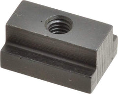 Gibraltar - M6x1.00 Tapped Through T Slot Nut - 7/16" Slot Width, 16 x 6mm Base Width x Height, 22 x 11mm OAL x Height - Exact Tool & Supply