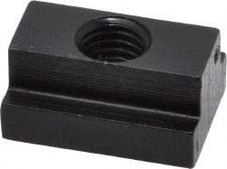 Gibraltar - M8x1.25 Tapped Through T Slot Nut - 7/16" Slot Width, 16 x 6mm Base Width x Height, 22 x 11mm OAL x Height - Exact Tool & Supply