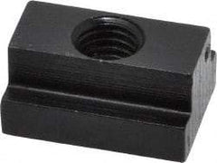 Gibraltar - M8x1.25 Tapped Through T Slot Nut - 7/16" Slot Width, 16 x 6mm Base Width x Height, 22 x 11mm OAL x Height - Exact Tool & Supply