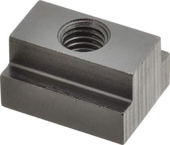Gibraltar - M10x1.50 Tapped Through T Slot Nut - 9/16" Slot Width, 22 x 9mm Base Width x Height, 29 x 16mm OAL x Height - Exact Tool & Supply