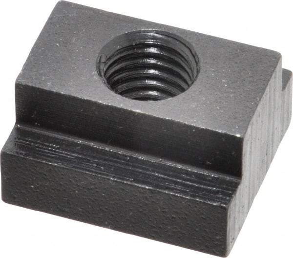 Gibraltar - M12x1.75 Tapped Through T Slot Nut - 5/8" Slot Width, 25 x 9mm Base Width x Height, 29 x 16mm OAL x Height - Exact Tool & Supply