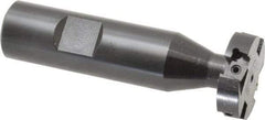 Cutting Tool Technologies - 5/16 Inch Cutting Width, 1.14 Inch Cutting Diameter, 4 Cutter Inserts, 3/4 Inch Shank Diameter, 1215 Insert Style, Indexable Keyseat Cutter - Inch Long Shank - Exact Tool & Supply