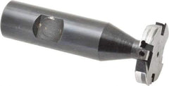 Cutting Tool Technologies - 1/4 Inch Cutting Width, 1.265 Inch Cutting Diameter, 4 Cutter Inserts, 3/4 Inch Shank Diameter, 1215 Insert Style, Indexable Keyseat Cutter - Inch Long Shank - Exact Tool & Supply