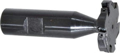 Cutting Tool Technologies - 1/4 Inch Cutting Width, 1.515 Inch Cutting Diameter, 6 Cutter Inserts, 3/4 Inch Shank Diameter, 1215 Insert Style, Indexable Keyseat Cutter - Inch Long Shank - Exact Tool & Supply
