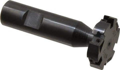Cutting Tool Technologies - 3/8 Inch Cutting Width, 1.515 Inch Cutting Diameter, 6 Cutter Inserts, 3/4 Inch Shank Diameter, 1215 Insert Style, Indexable Keyseat Cutter - Inch Long Shank - Exact Tool & Supply