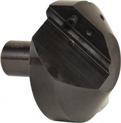 Cutting Tool Technologies - 100° Included Angle, 1.9" Max Cut Diam, 1.9mm Body Diam, 3/4" Shank Diam, 2-3/8" OAL, Indexable Countersink - 0.27" LOC, 1 Square Insert, SPGH 433 Insert Style, Positive Rake, Series PC - Exact Tool & Supply