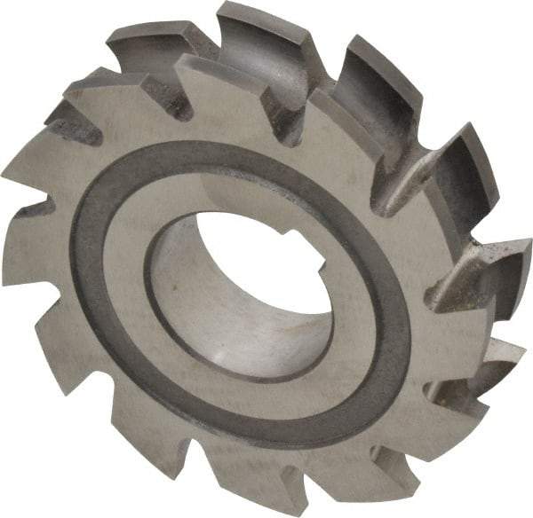 Made in USA - 3/16" Radius, 3/8" Circle Diam, 2-3/4" Diam x 0.635" Wide Cut, High Speed Steel Concave Radius Cutter - 2-3/4" OAL, Arbor Connection, Uncoated, Form Relieved, 10 Teeth - Exact Tool & Supply